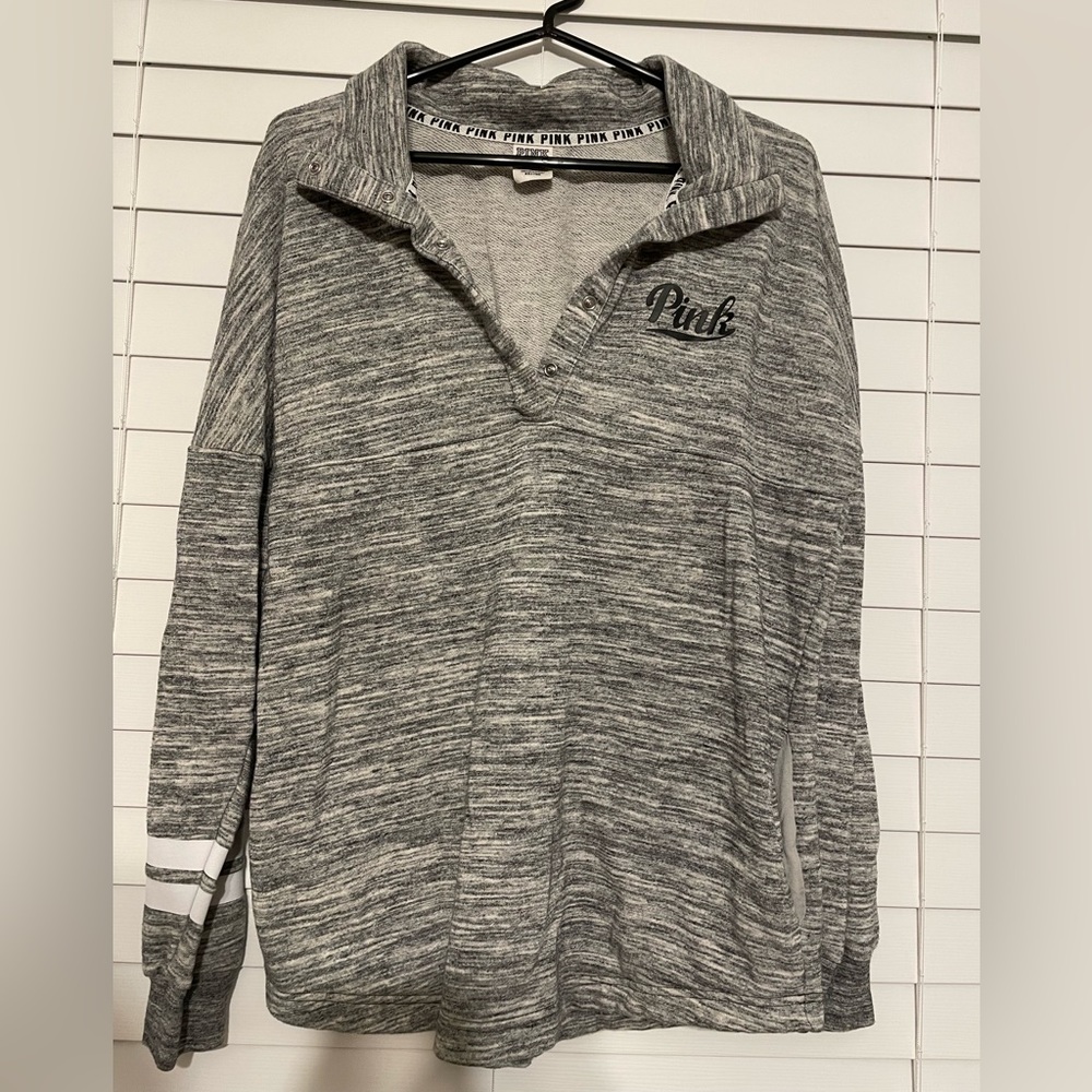 PINK Victoria Secret Grey Quarter